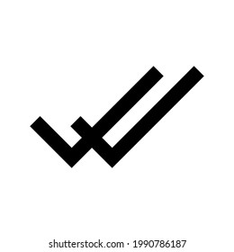 Check, double icon vector image. Can also be used for customer support. Suitable for use on web apps, mobile apps and print media.