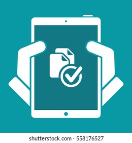 Check dublicate file - Flat minimal icon