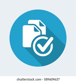 Check dublicate file - Flat minimal icon