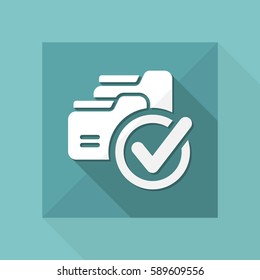 Check duplicate foleder - Flat minimal icon