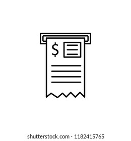 check. Element of online shopping icon for mobile concept and web apps. Thin line check can be used for web and mobile