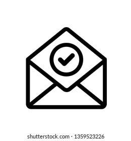 Check Email Line Icon