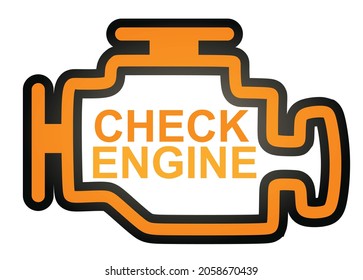 Check engine icon. vector illustration