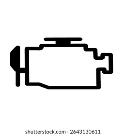 verifique o motor ou a luz de aviso de mau funcionamento luz do carro mil útil para a silhueta da indústria do serviço de automóveis
