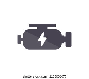 Check engine warning, check motor icon logo design. Engine repair service, Automobile technician vector design and illustration.

