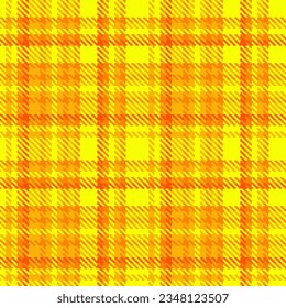 Check fabric background of plaid textile seamless with a tartan texture vector pattern in bright color.