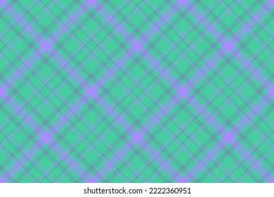 Check fabric background. Vector seamless tartan. Textile texture pattern plaid in violet and green colors.