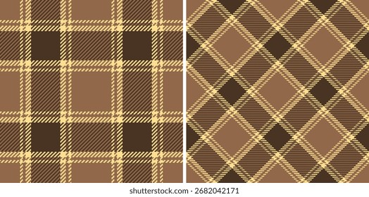Check fabric plaid of background textile tartan with a texture vector seamless pattern. Set in summer colours for stylish scarves for women.