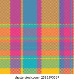 Check fabric tartan of seamless vector plaid with a pattern background texture textile.