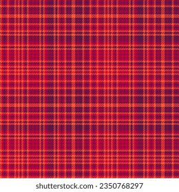 Check fabric textile of tartan pattern seamless with a vector background texture plaid in red and pink colors.