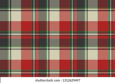Check fabric texture pixel seamless pattern. Vector illustration.