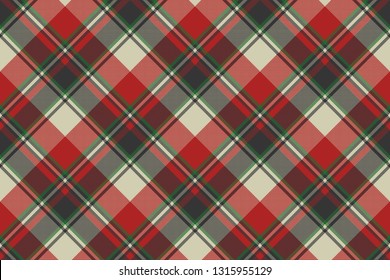 Check fabric texture pixel seamless pattern. Vector illustration.