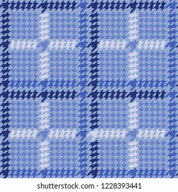 Check Fashion Seamless Pattern with Hounds Tooth