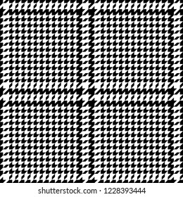 Check Fashion Seamless Pattern with Hounds Tooth