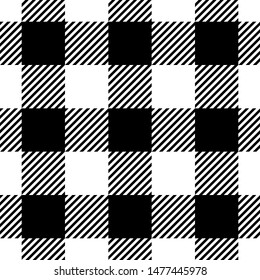 Check Fashion Seamless Pattern. Vector Repeat Background.