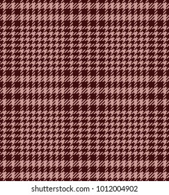 Check fashion tweed burgundy and pink seamless pattern for fashion textile prints, wallpaper, wrapping, fabric imitation and backgrounds.