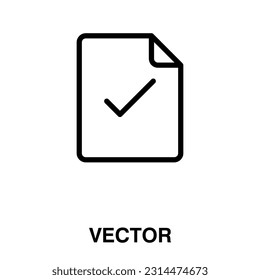 Check file icon vector illustration on white background..eps