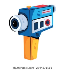 Check flat icon of handy cam 