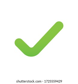 Comprobar con una ilustración de icono plana