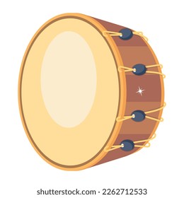 Check a flat icon of tambor drum