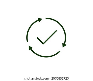 Check flat icon. Thin line signs for design logo, visit card, etc. Single high-quality outline symbol for web design or mobile app. Siign outline pictogram.