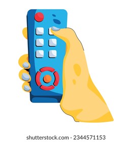 Check flat icon of tv remote 