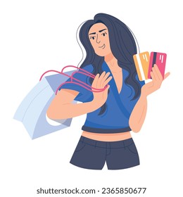 Flache Abbildung des Kartenkaufs prüfen  