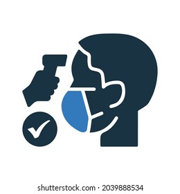 Check, flu, scan icon. Simple editable vector design isolated on a white background.