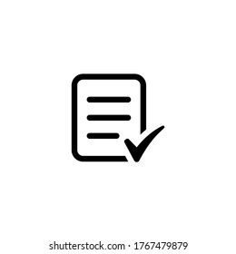 Check form icon design isolated on white background