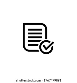 Check form icon design isolated on white background
