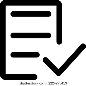 Check form vector icon. Checked symbol. Approve pictogram, flat vector sign isolated on white background..eps
