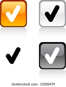 Check glossy square vibrant buttons.