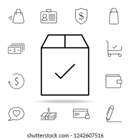 check of goods icon. e-commerce icons universal set for web and mobile
