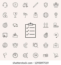 check of goods icon. logistics icons universal set for web and mobile