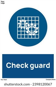 Check guard signs symbols standard iso 7010