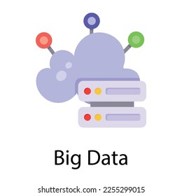Comprobar el icono dibujado a mano de big data 