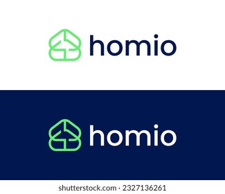 Comprobar el concepto de diseño del logotipo residencial para el sitio web