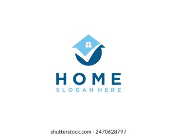 Check home logo design template