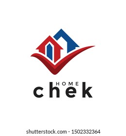 Check Home Simple Graphic Logo Design