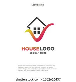 Check House logo designs concept vector, Nature Home logo symbol, Home logo icon