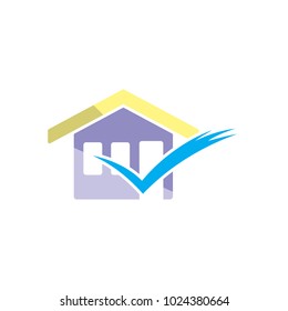 Check House Logo Icon Design