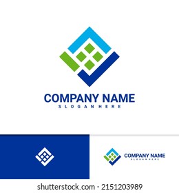 Check House logo vector template, Creative House logo design concepts
