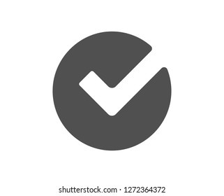 Check icon. Approved Tick sign. Confirm, Done or Accept symbol. Quality design element. Classic style icon. Vector