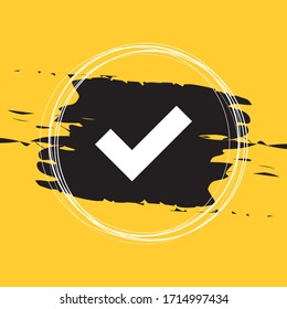 Icono de comprobación,
Icono aprobado Ilustración vectorial Eps10