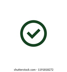 Check icon. Checkmark vector. Approved symbol. Ok icon. Check button sign. Tick icon. Checkpoint. Linear style sign for mobile concept and web design. Check  symbol logo illustration. vector graph