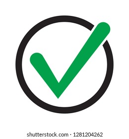 Vektor Stok Check Icon Checkmark Vector Approved Symbol (Tanpa Royalti ...