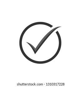 Check icon. Checkmark vector. Approved symbol. Ok icon. Check button sign. Tick icon. Checkpoint. Linear style sign for mobile concept and web design. Check symbol logo illustration. vector graph