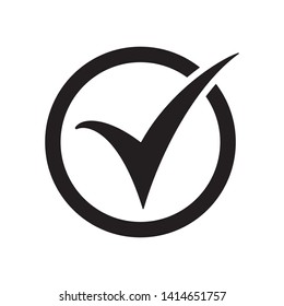 Check icon. Checkmark vector. Approved symbol. Ok icon. Check button sign.  