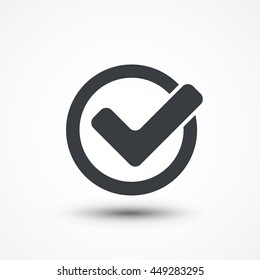 Check icon circle. Eps10, JPEG, Picture, Image, Logo, Sign, Design, Flat, App, UI, Web, Art, Vector, Solid Style