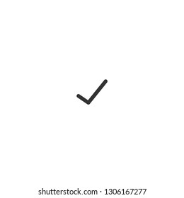 Check icon. Complete sign